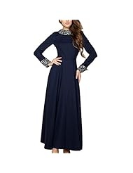 Cocktail Vintage Cotton/Linen Long Sleeves Evening Dress/Prom Dress/Party Dress/Wedding Dress/Maxi Dress 