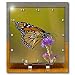 Monarch butterfly on blazing star flower - 6x6 Desk Clock