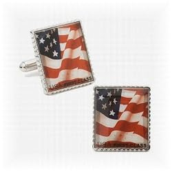 American Flag Stamp Cufflinks