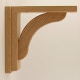 Corbel for Countertops and Shelves - Oak Concave Model 8 - Unfinished