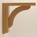 Corbel for Countertops and Shelves - Oak Concave Model 8 - Unfinished