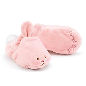 Bunnies by the Bay Hoppy Feet Slippers in Pink
