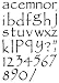 My Sentiments Exactly Clear Rubber Stamps -Old World Lower & Numbers Font