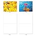 The Best Card Company - 10 Blank Note Cards for Kids (4 x 5.12 Inch) - Fun Pets, Zoo, Wildlife Cards, Assorted Greetings Boxed - Lady B M1546BN