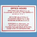 Retirement Office Hours Sign - Funny Retirement Gift