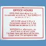 Retirement Office Hours Sign - Funny Retirement Gift
