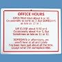 Retirement Office Hours Sign