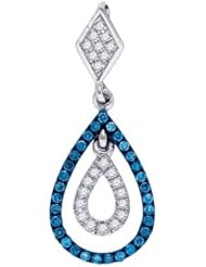 0.18CT BLUE DIAMOND FASHION PENDANT