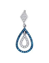 0.18CT BLUE DIAMOND FASHION PENDANT
