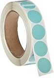 Roll Products 119-0004 Adhesive Dot Label, 1" Diameter, For Inventory and Marking