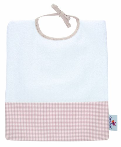 Candide 212740 2 L&auml;tzchen Bebe traditionell, 2 Gr&ouml;&szlig;en braun/wei&szlig; kariert 1xKlettverschluss und 1x zum binden