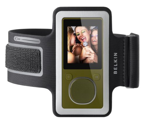 Belkin Neoprene Armband for Zune 4 8 16 GB (Black Gray)