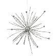 12" Silver Splendor Glitter Sparkle Starburst Snowflake Christmas Ornament