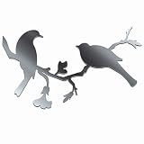 Love Birds Wall Sticker Decorative Plexi Mirror Home Spa Boutique Decor ~ The Crabby Nook