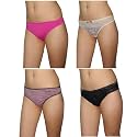 4 PACK: Ladies Sexy Stretch Panties G String Thong / Knickers - Mixed Brands - Multicolor