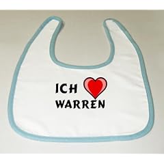 Baby Latz mit Ich liebe Warren