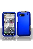 Motorola MB525 DEFY Rubberized Shield Hard Case - Blue