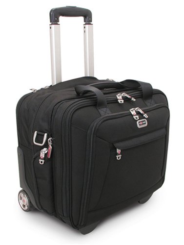Childrens Toyshop  Apparel : SwissGear Black Rolling Computer Briefcase (Black)