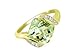 9CT Yellow Gold Ring, with Green Mint Quartz Size: title=