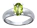 Jewelry : 1.00 cts Genuine Peridot Ring - 14kt White or Yellow Gold LIFETIME WARRANTEE