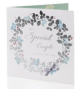 Special Couple - Classic Wreath Christmas Card