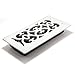 Accord APFRWHV412 Plastic Floor Register with Victorian Design, 4-Inch x 12-Inch(Duct Opening Measurements), White Finish