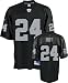 Michael Huff Youth Jersey: Reebok Black Replica #24 Oakland Raiders Jersey