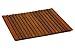 Bare Decor Lykos String Spa Shower Mat in Solid Teak Wood Oiled Finish, Large