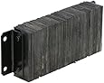 Vestil 1024-4.5 Horizontal Laminated Dock Bumper, Fabric Reinforced Rubber, Rectangular, 4 Holes, 10" Height, 24" Width, 4-1/2" Depth