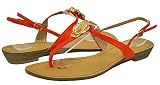 Qupid Guide-20 Orange Women Flat Sandal