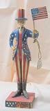 Jim Shore Uncle Sam with Flag - Proudly Patriotic