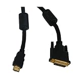 HDMI-DVI Black Braided OFC TV DVD Plasma Monitor Cable