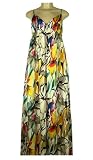 Magaschoni Collection Desert Floral Maxi Tank Dress Yellow 6