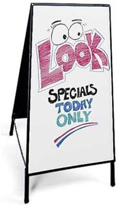 New RetailsBlack Metal Dry Erase Board A-Frame Sidewalk Sign 41"H x 21"W