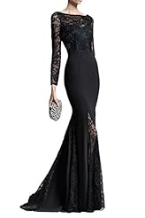 Chiffon Lace Backless Mermaid Natural   Waistline Evening Dress 