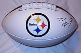 Ben Roethlisberger Autographed Pittsburgh Steelers Logo Football W/PROOF, Picture of Ben Signing For Us, Super Bowl Champions, Miami of Ohio Redhawks