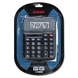 DT210M Minidesk Calculator, Battery/Solar Powered, 8 Digit Display (AURDT210M)