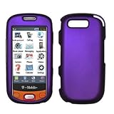 Purple Rubberized Design Snap-On Cover Hard Case Cell Phone Protector for S ....
