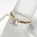 14K Two-Tone Gold Diamond Solitaire Ring - 0.50 Ct.