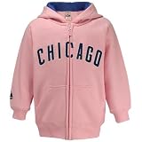 Chicago Cubs Infant/Toddler Pink Full Zip Hoody Sweatshirt by Majestic