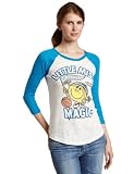 NBA Orlando Magic Little Miss Long Sleeve Raglan, Sugar/Marine , Large