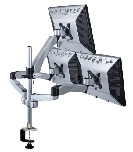 Cotytech Triple Monitor Desk Mount Spring Arm Quick Mount Release
