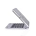 iPad Mini Keyboard, Moleboxes Swivel 360 Degree Rotatable Bluetooth Keyboard Case - IPad Mini Bluetooth Keyboard - Compatible IPad Mini 3 / IPad Mini 2 / IPad Mini (Silver)