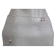 Back Belly Chain Body Jewelery in Silver Max Length 35.75 inches (b197)