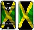 Jamaican Flag Design Protective Skin Decal Sticker for Apple iPhone (2G)