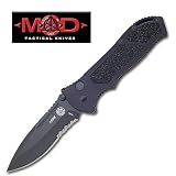 Mod Serrated Black ATFK Folding Knife