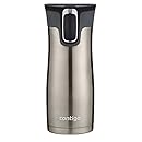 Contigo Autoseal West Loop Stainless Steel Travel Mug with Easy Clean Lid, 16-Ounce, Stainless Steel