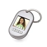 Gear Head 1.5-inch Digital Keychain (TFT) (Brushed Silver)
