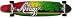 KROWN Longboards RASTA IRIE Complete Longboard KICKTAIL