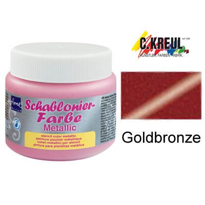 Home Design 74345 - Schablonierfarbe Goldbronze 150 ml im Preisvergleich 